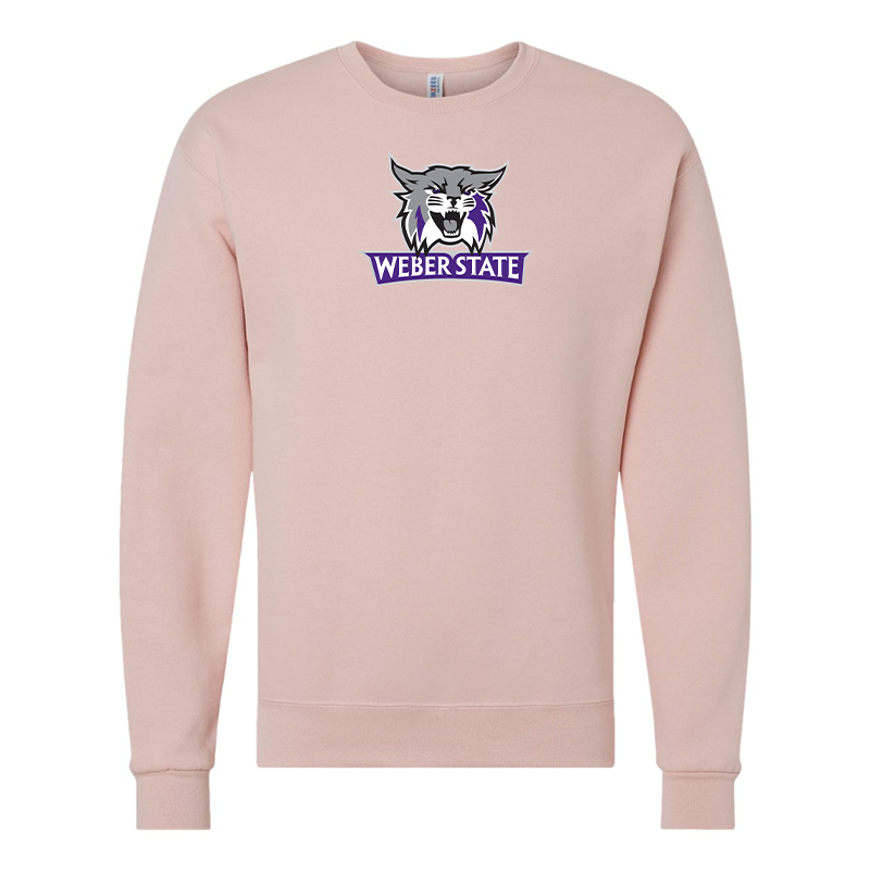 Men's Weber State Wildcats JERZEES NuBlend Crewneck Sweatshirt